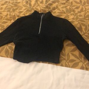 Black crop top